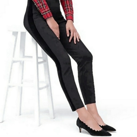 NWOT J.CREW GiGi black velour ankle trouser pants Sz 8 - Picture 9 of 9